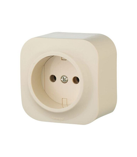 Розетка Legrand QUTEO 782240 1мест. сл.кость 438x503 в Материке