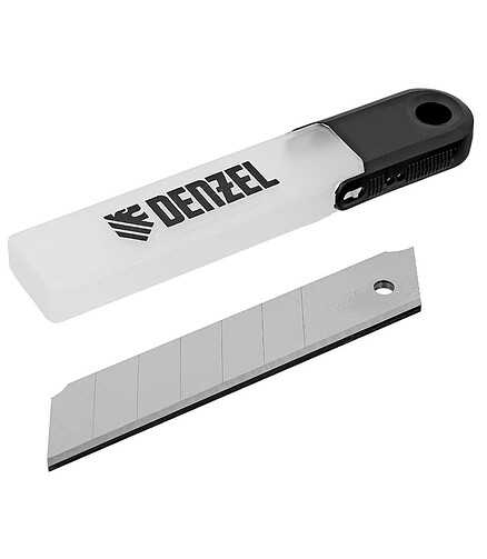 Лезвия сегм. DENZEL 79316 25мм 5шт. 438x503 в Материке