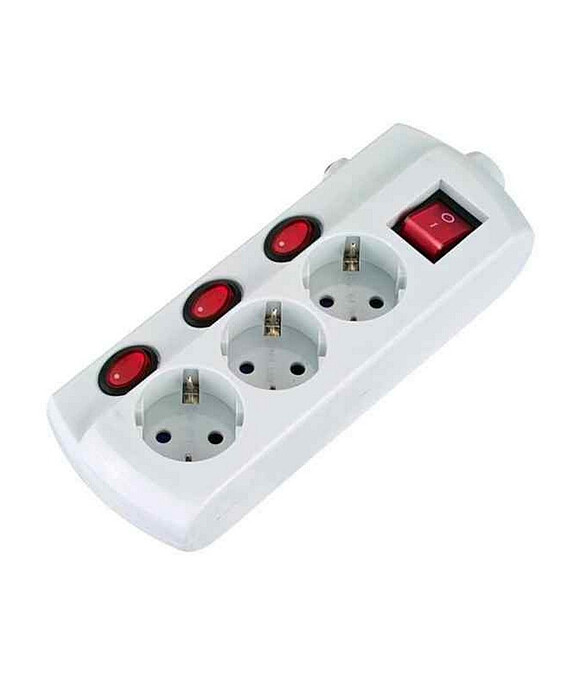 Удлинитель ELECTRALINE 62500 3роз. 1,5м с/з выкл. 3х1 586x674 в Материке