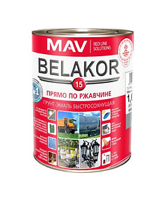 Грунт-эмаль BELAKOR 15 RAL7001 мат. светло-серая 1кг