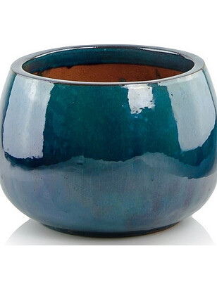 Горшок GLAZED (33х23см) керамика бирюзовый арт.28.039.33 238x286 в Материке