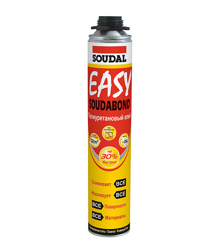 Клей-пена SOUDAL Soudabond Easy полиуретановый, 750мл 438x503 в Материке