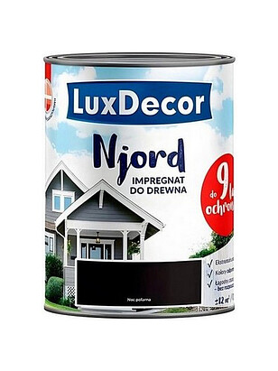 Краска LuxDecor Njord антисептик д/древесины Полярная ночь, 0,75л 238x286 в Материке
