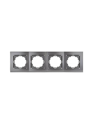 Рамка TOURAN/THOR 24160094 4мест. антрацит 238x286 в Материке