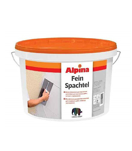 Шпатлевка Alpina Feinspachtel, 25кг 438x503 в Материке