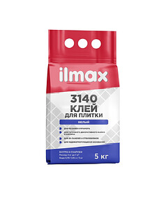 Клей ILMAX 3140 д/плитки белый 5кг