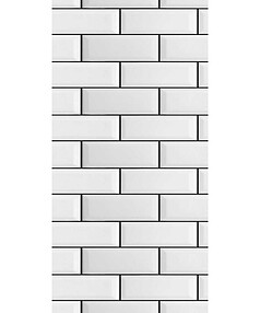 Панель ПВХ ПАНЕЛЬ-ПЛАСТ_Хай-Тек_White Brick/2,7х0,25м/1уп=10шт=6,75м2