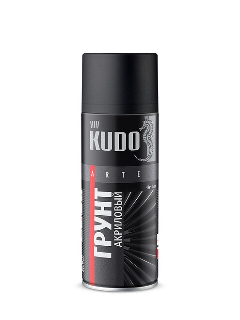 Грунт аэроз. KUDO акриловый черный, 520мл 495x660 Грунт аэроз. KUDO акриловый черный, 520мл 495x660 в Материке
