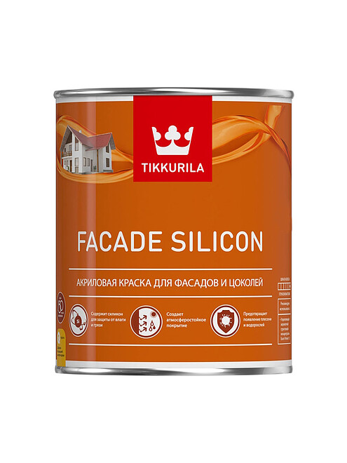 Краска Tikkurila Facade Silicon фасадная VVA гл/мат, 0,9л 495x660 Краска Tikkurila Facade Silicon фасадная VVA гл/мат, 0,9л 495x660 в Материке