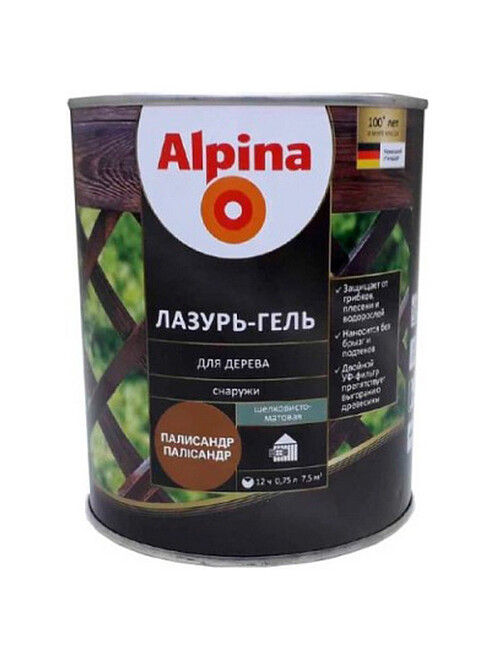 Лазурь-гель Alpina алкидый для дерева шелк.-матовый палисандр, 0,75л 495x660 Лазурь-гель Alpina алкидый для дерева шелк.-матовый палисандр, 0,75л 495x660 в Материке