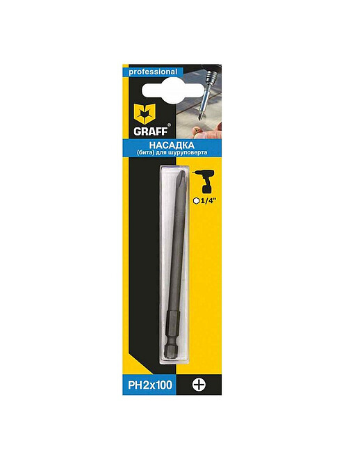 Бита GRAFF PH2 100мм 495x660 Бита GRAFF PH2 100мм 495x660 в Материке