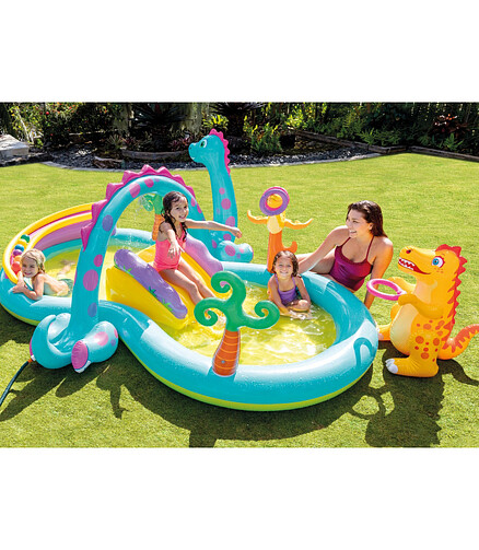 Игровой центр надувной INTEX (333х229х112см) Диноленд 2+ арт.57135NP 438x503 в Материке - Вариант 2