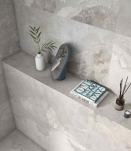 Керамогранит Geotiles BORBA 60х120 см 1,44 м2 цвет blanco 438x503 в Материке