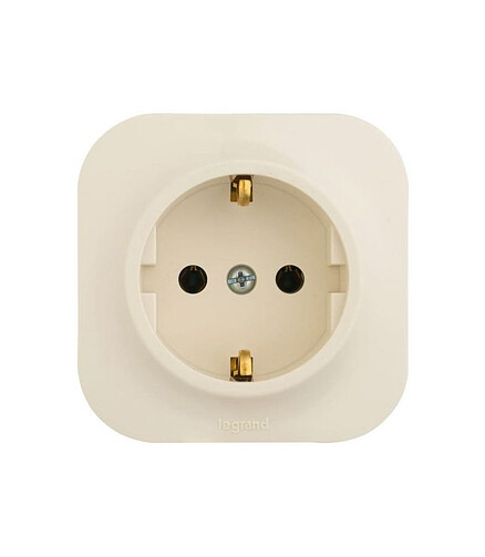 Розетка Legrand QUTEO 782241 1мест. с/з сл.кость 438x503 в Материке - Вариант 2