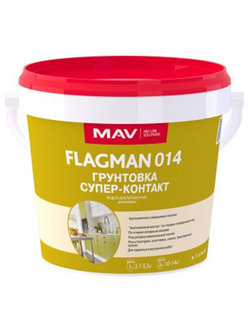Грунтовка МАВ Flagman 14 супер-контакт, 1л 495x660 Грунтовка МАВ Flagman 14 супер-контакт, 1л 495x660 в Материке