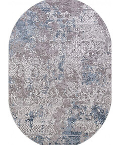 Ковер ARMINA 03851A Blue/Blue 80*150, овал