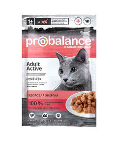 Корм для активных кошек ProBalance Active (85г)