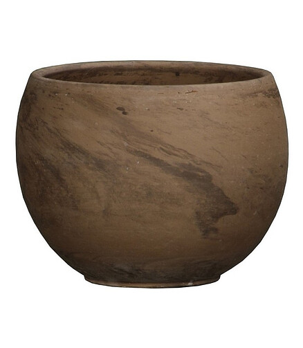 Горшок BASALT Kula (23x17см) терракота коричневый T-057-026-23 438x503 в Материке