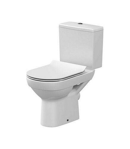 Унитаз в комплекте CITY 011 CLEAN ON 3/5л., slim DUROPLAST, lift, easy-off 438x503 в Материке