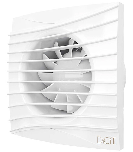 Вентилятор DICITI Silent 5C Turbo d125 с обр.клапаном 438x503 в Материке - Вариант 2