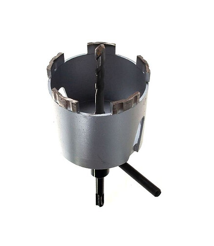 Коронка SDS+ алмазная HILBERG Laser 80мм 438x503 в Материке