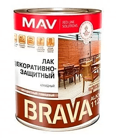 Лак BRAVA алкидный для наруж./внутр. работ, 0,7кг 238x286 в Материке