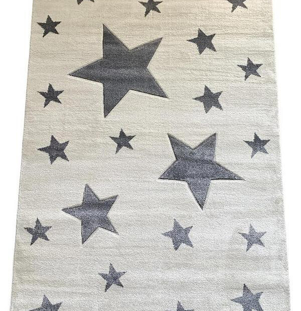 Ковер BALA KIDS STARS Cream/L.Grey 80*150 620x620 в Материке