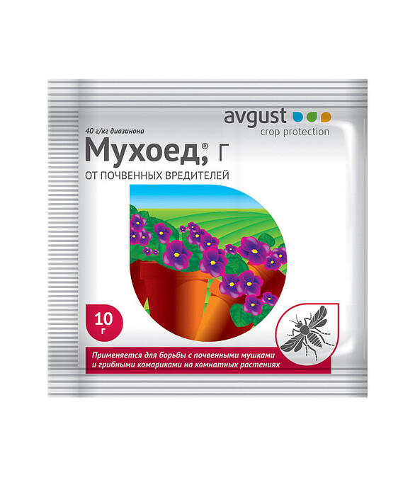 Мухоед AVGUST инсектицид (10г) 586x674 в Материке