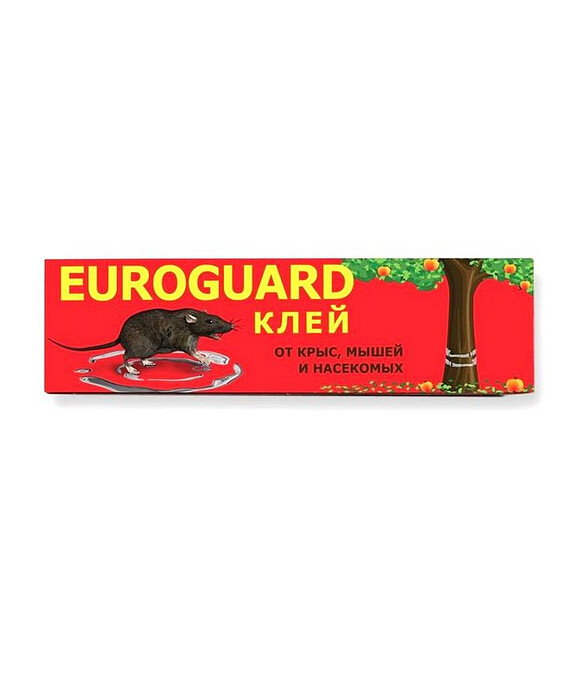 Средство Клей от крыс, мышей и насекомых ЕUROGUARD, инсектородентицид (135г) 586x674 в Материке