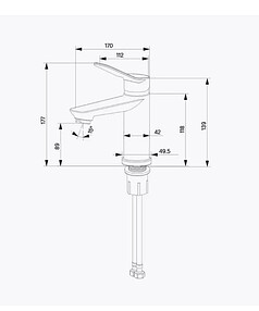 Смеситель ENJOY ENJSB00M01 (для умывальника) 238x286 в Материке - Вариант 2