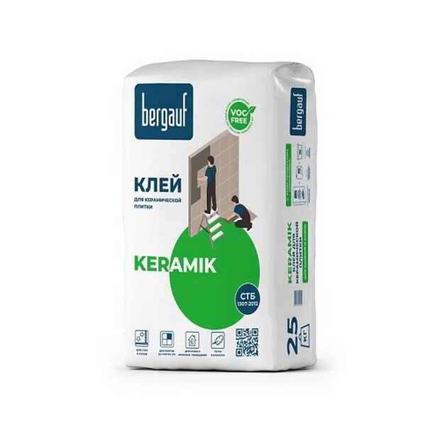 Клей Bergauf Keramik д/керамической плитки 25кг 620x620 в Материке