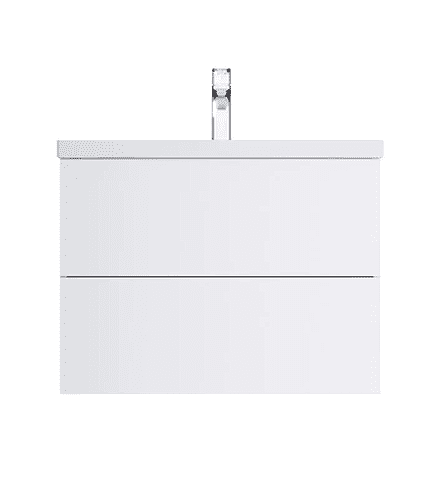 Тумба GEM M90FHX07522WG 75см подвесная push-to-open белый-глянец 438x503 в Материке
