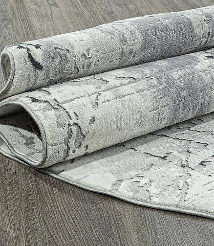 Ковер NENSI GL039G Grey/Grey 195*290, овал 438x503 в Материке - Вариант 2