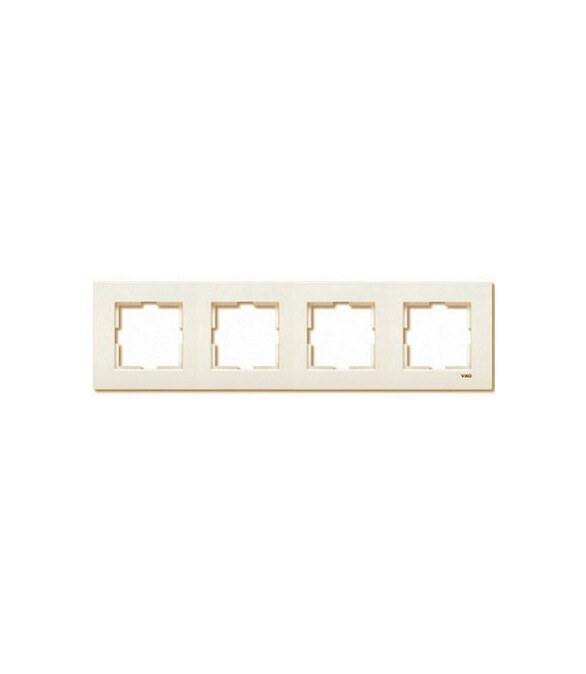 Рамка Viko KARRE 90960213 4мест. крем 586x674 в Материке