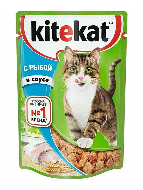 Корм для кошек KITEKAT рыба, соус (85г) 495x660 Корм для кошек KITEKAT рыба, соус (85г) 495x660 в Материке