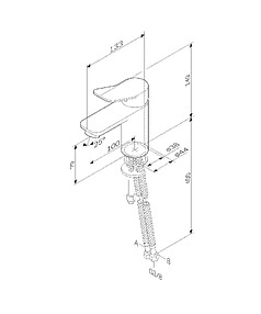 Смеситель X-JOY F85A02122 (для умывальника) черный