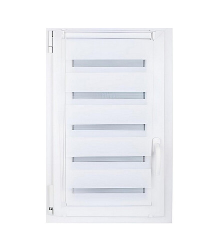 Штора рулонная D&N Rattan mini бел. 43см 438x503 в Материке