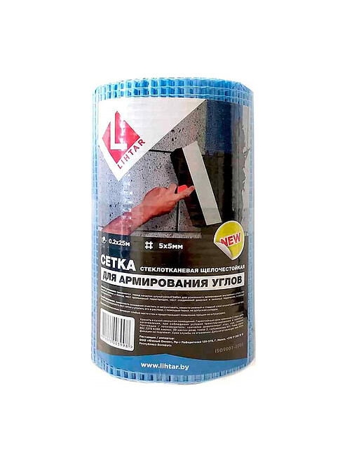 Стеклосетка для штукатурки углов, 0,2х25м 495x660 Стеклосетка для штукатурки углов, 0,2х25м 495x660 в Материке