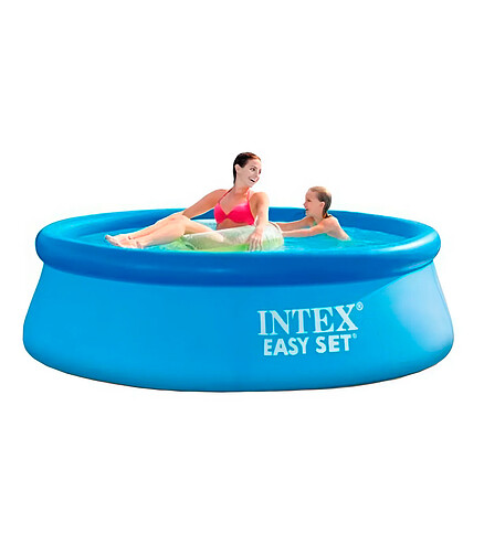 Бассейн надувной INTEX Easy Set (244х61см) фильтр-насос арт.28108NP 438x503 в Материке - Вариант 2