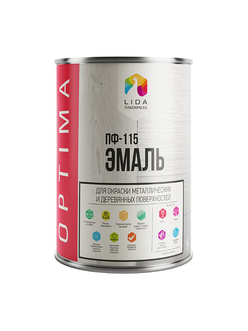 Эмаль LIDA ПФ-115 OPTIMA синяя, 1кг 495x660 Эмаль LIDA ПФ-115 OPTIMA синяя, 1кг 495x660 в Материке