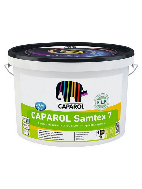 Краска CAPAROL Samtex 7 B1 матовая, 2,5л 495x660 Краска CAPAROL Samtex 7 B1 матовая, 2,5л 495x660 в Материке