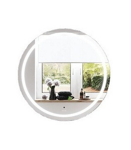 Зеркало X-JOY M85AMOX0801WG D800мм: LED-подсветка, сенсорный выключатель 438x503 в Материке