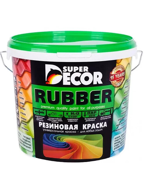 Краска резиновая SUPER DECOR №02 Черепица красная, 1кг 495x660 Краска резиновая SUPER DECOR №02 Черепица красная, 1кг 495x660 в Материке
