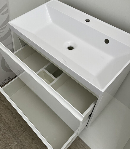 Тумба GRADO-58 700мм, эмаль белая 438x503 в Материке - Вариант 3