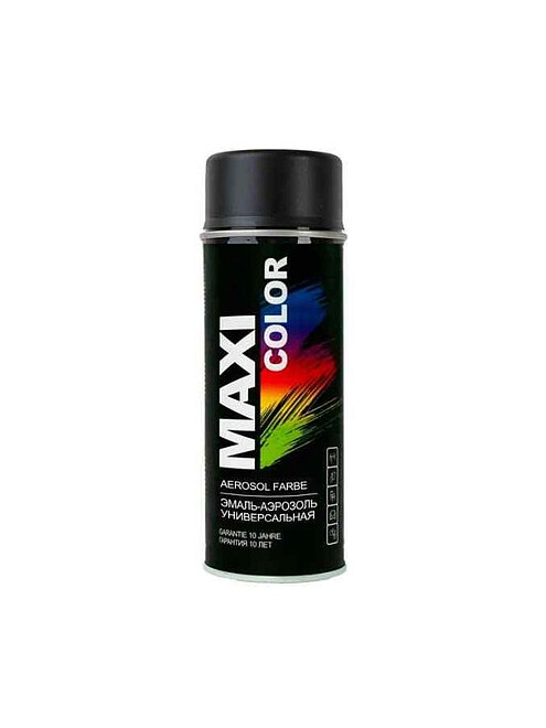 Эмаль аэроз. MAXI COLOR чёрная матовая, 400мл 495x660 Эмаль аэроз. MAXI COLOR чёрная матовая, 400мл 495x660 в Материке