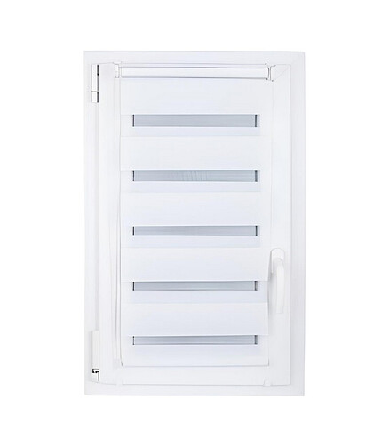 Штора рулонная D&N Rattan mini бел. 58см 438x503 в Материке