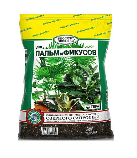 Грунт Гера для Пальм и фикусов (5л) 438x503 в Материке