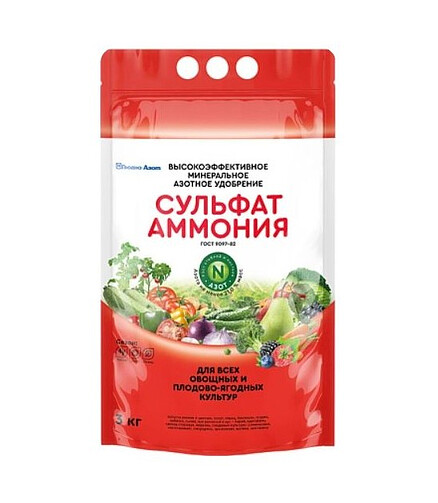 Удобрение Сульфат аммония (3кг), ГродноАзот 438x503 в Материке