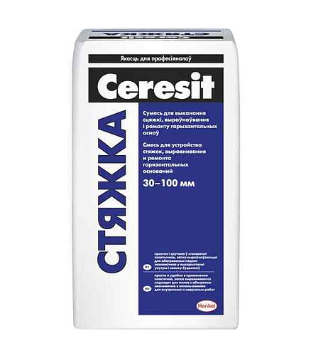 Стяжка CERESIT для пола цементная, 25кг 438x503 в Материке