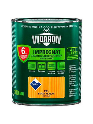 Пропитка Vidaron Импрегнат акация белая, 0,7л 238x286 в Материке